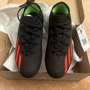 New Adidas Speedportal X Youth 3.5 Red Black Green NWT And Box